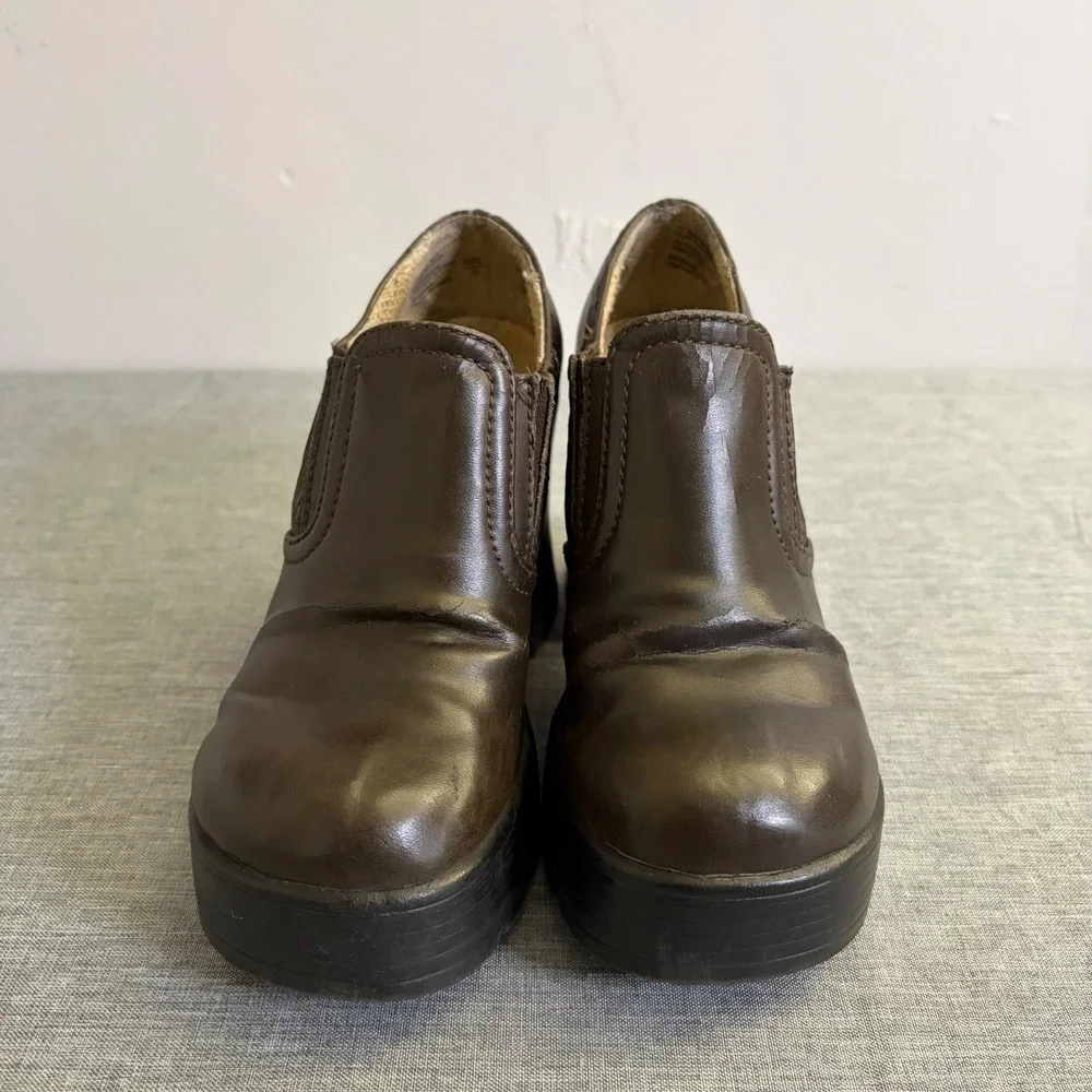 Lower East‎ Side Platform Loafers Womens 5.5 Brown Y2K Chunky Grunge Lug Sole